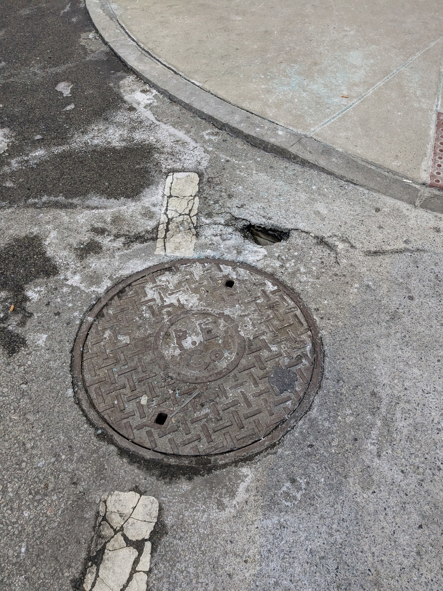 Photographic documentation of the work as submitted to the city's 311 record.