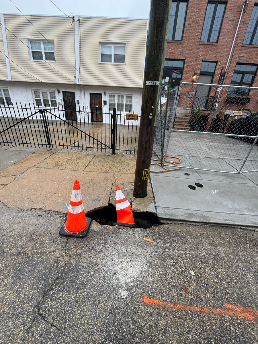 Photographic documentation of the work as submitted to the city's 311 record.