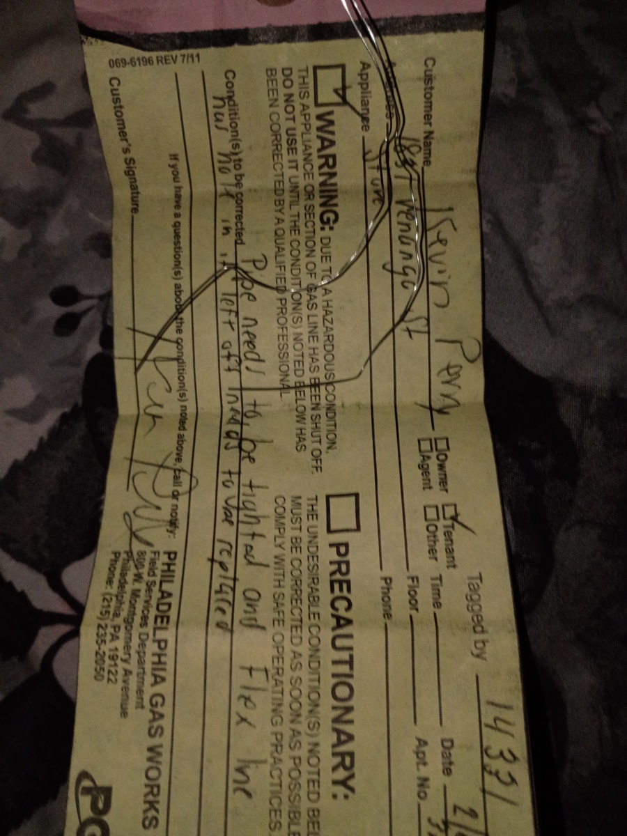 Photographic documentation of the work as submitted to the city's 311 record.