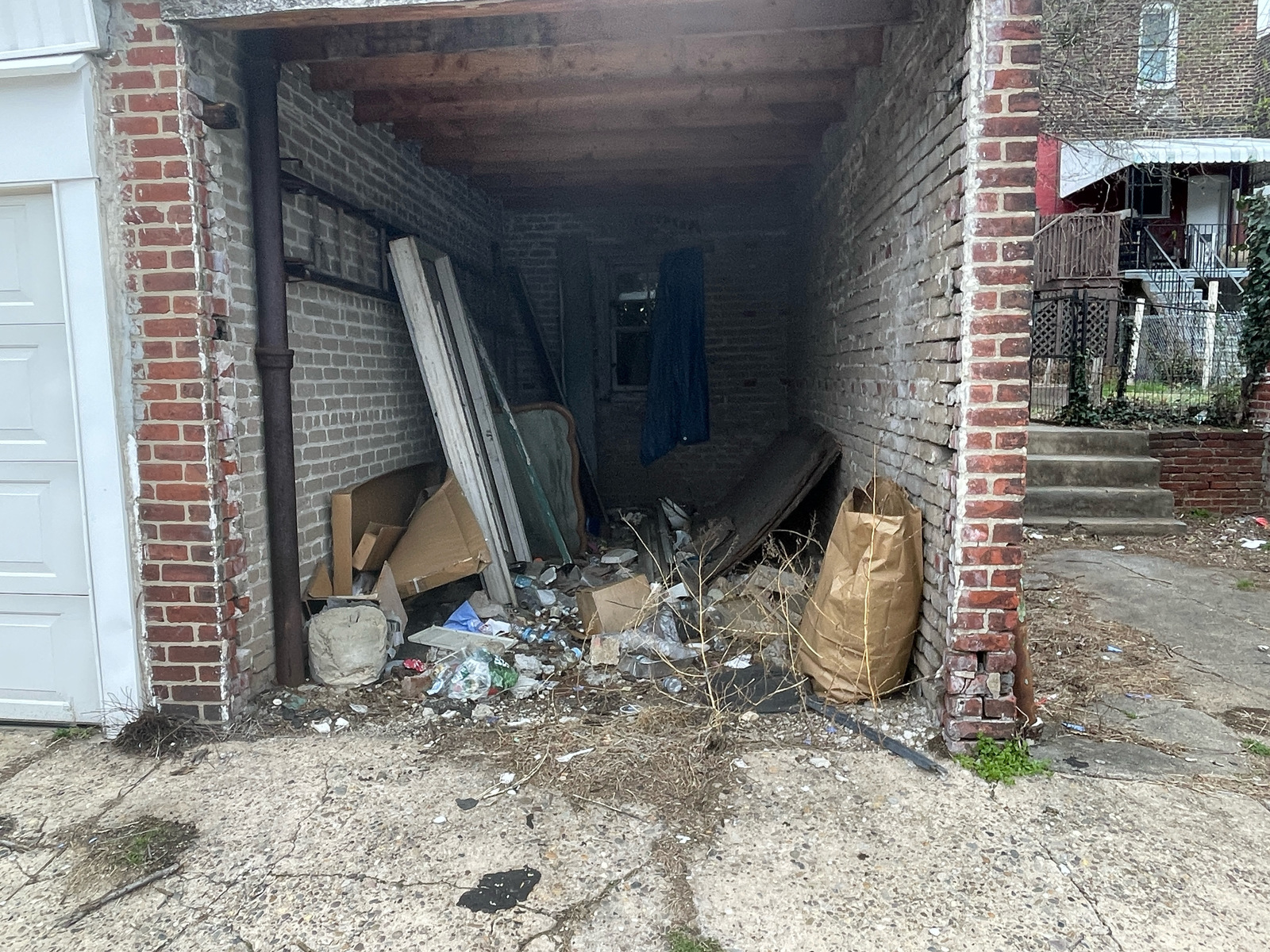 Photographic documentation of the work as submitted to the city's 311 record.