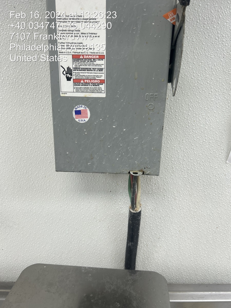 Photographic documentation of the work as submitted to the city's 311 record.