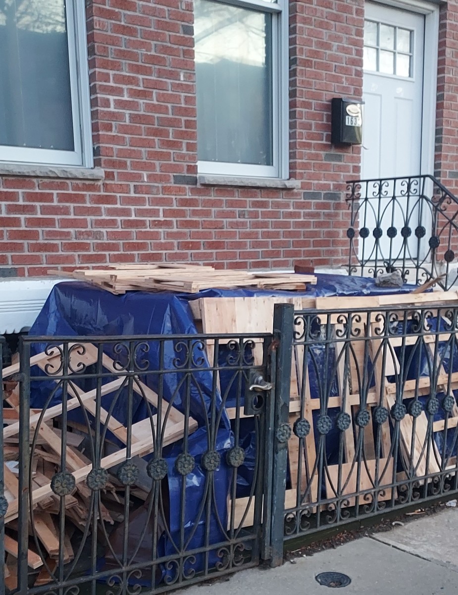 Photographic documentation of the work as submitted to the city's 311 record.