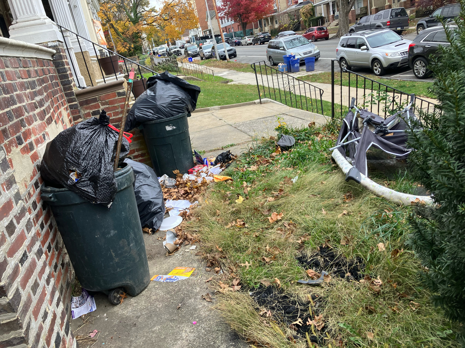 Photographic documentation of the work as submitted to the city's 311 record.