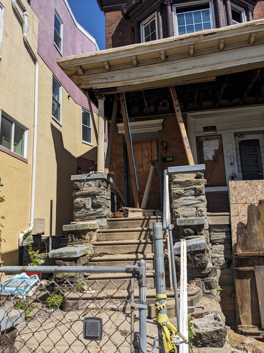 Photographic documentation of the work as submitted to the city's 311 record.