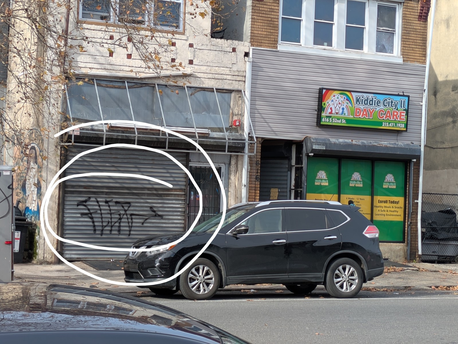 Photographic documentation of the work as submitted to the city's 311 record.