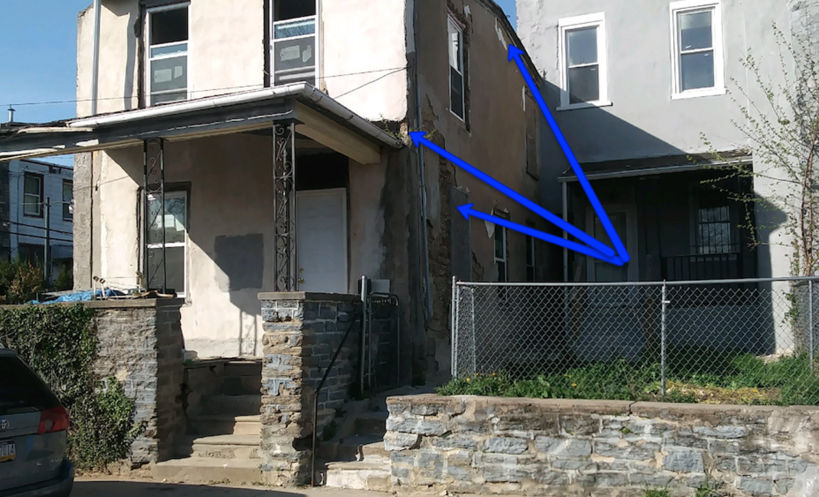 Photographic documentation of the work as submitted to the city's 311 record.