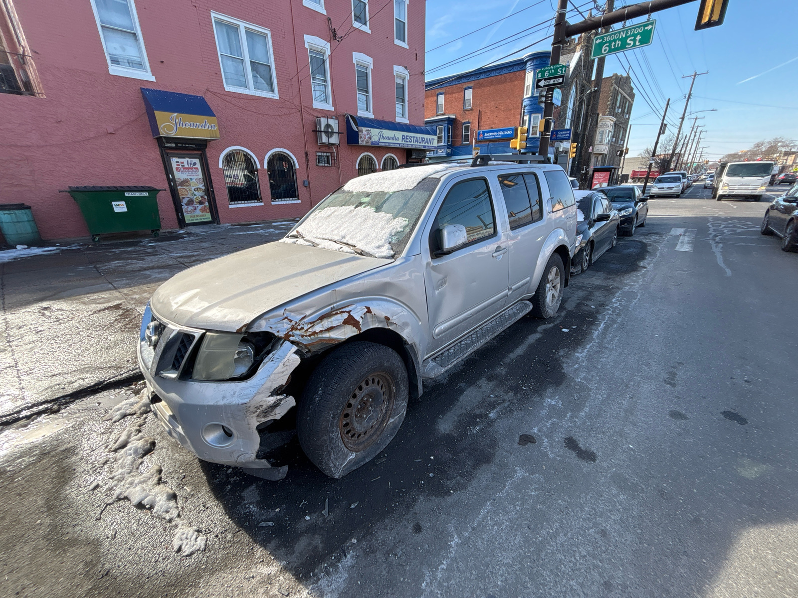 Photographic documentation of the work as submitted to the city's 311 record.