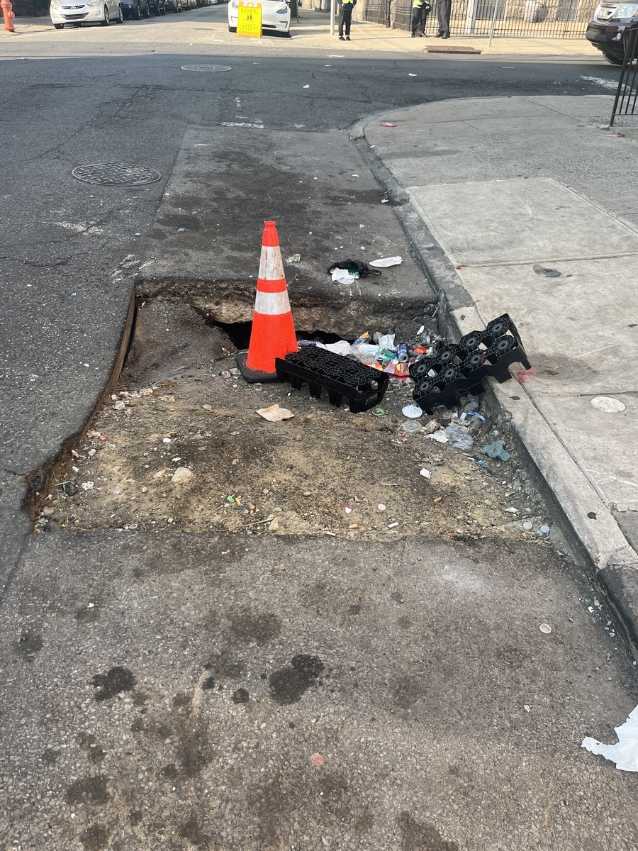 Photographic documentation of the work as submitted to the city's 311 record.