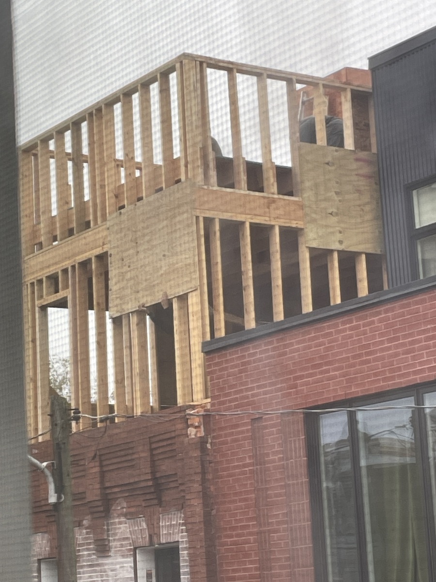 Photographic documentation of the work as submitted to the city's 311 record.