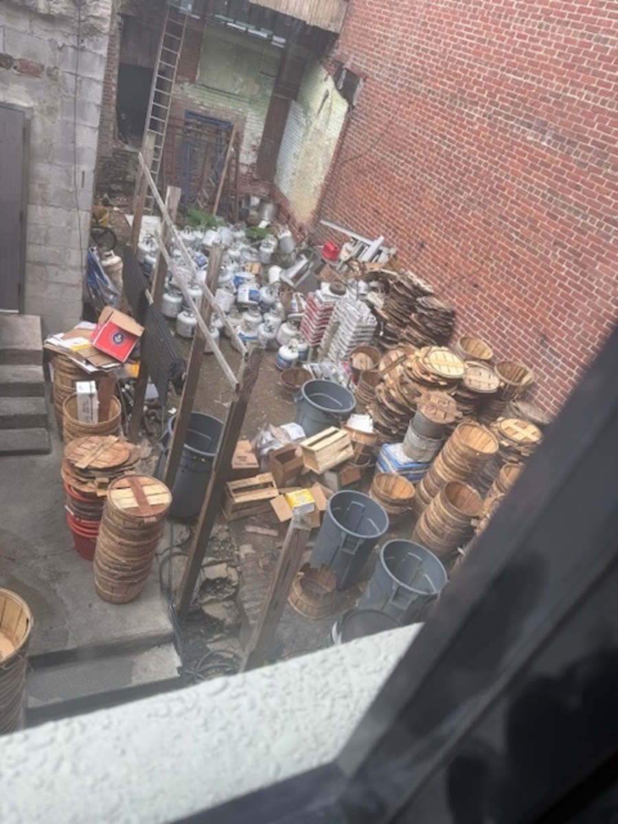 Photographic documentation of the work as submitted to the city's 311 record.