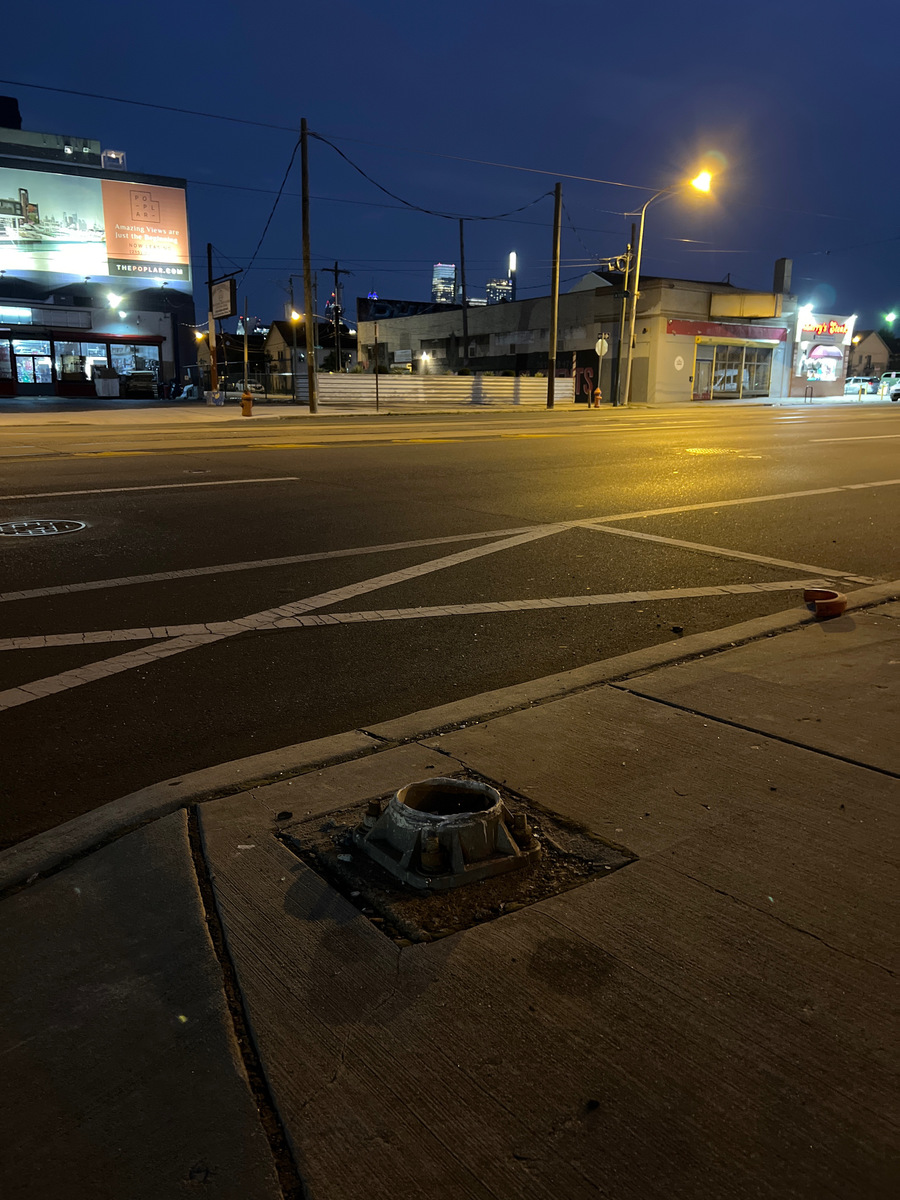 Photographic documentation of the work as submitted to the city's 311 record.