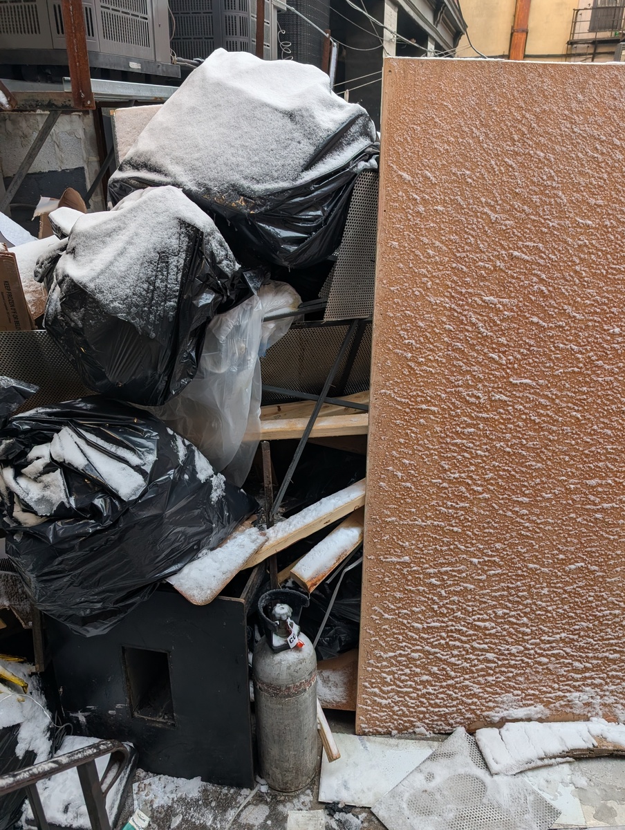 Photographic documentation of the work as submitted to the city's 311 record.