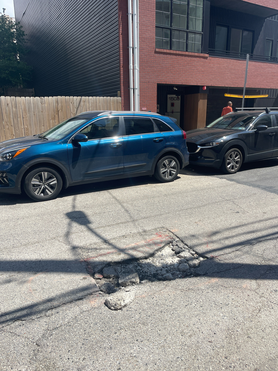 Photographic documentation of the work as submitted to the city's 311 record.