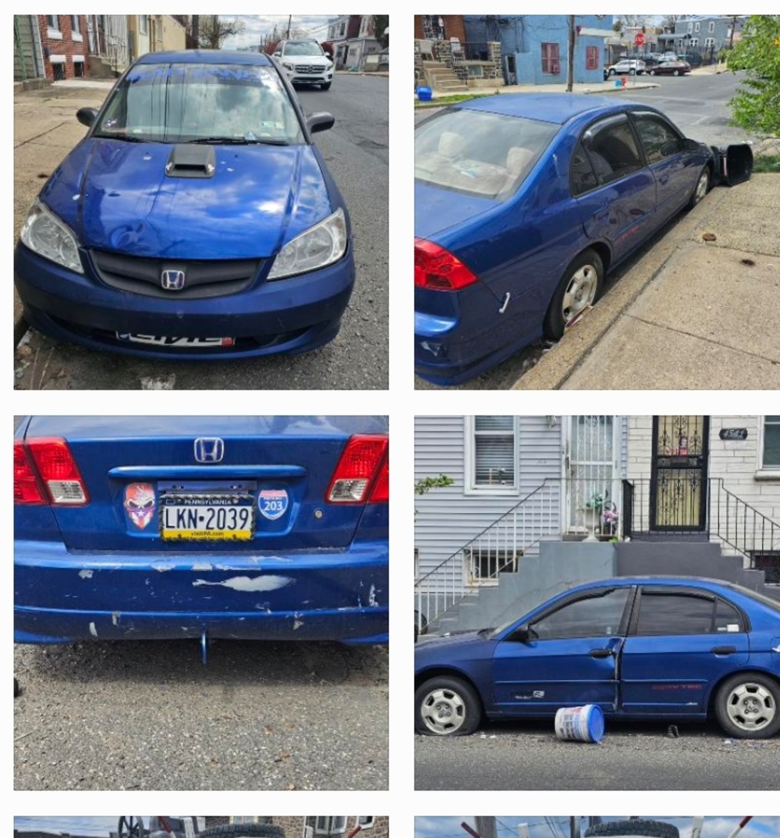 Photographic documentation of the work as submitted to the city's 311 record.