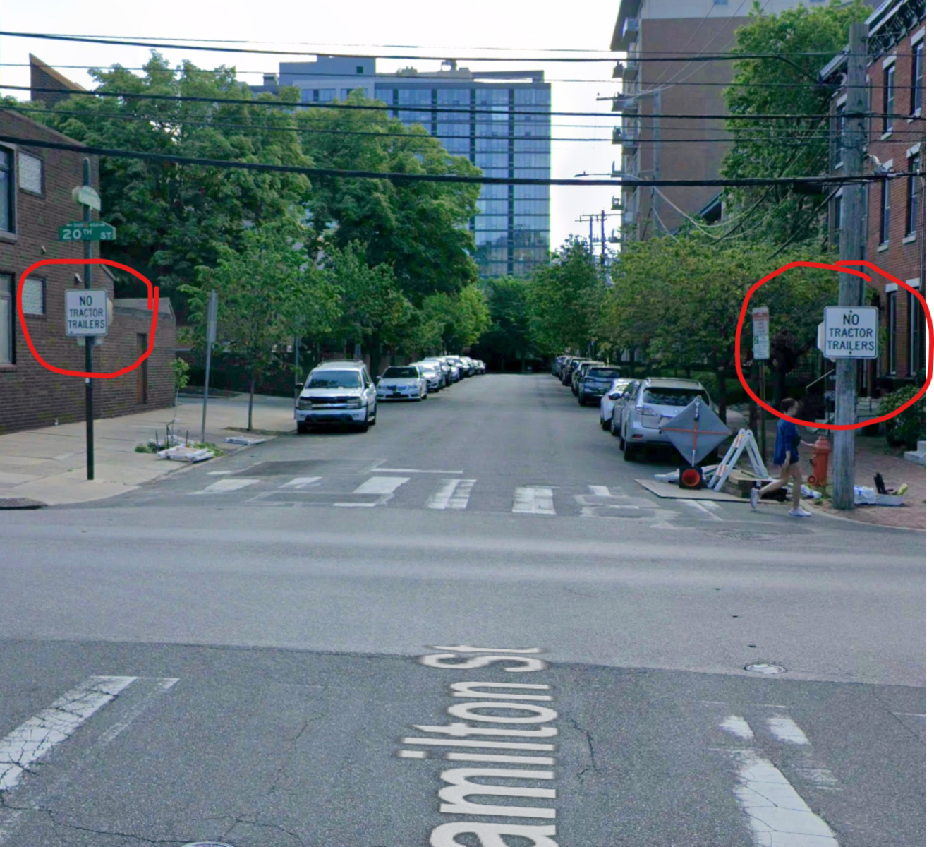 Photographic documentation of the work as submitted to the city's 311 record.