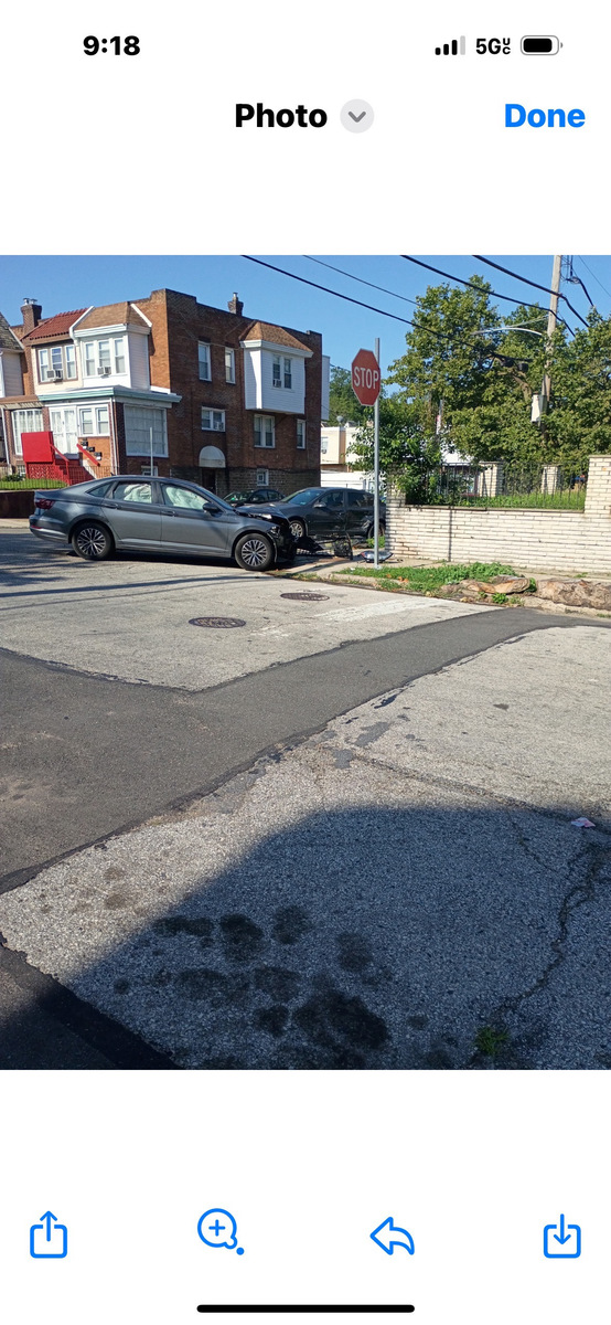 Photographic documentation of the work as submitted to the city's 311 record.