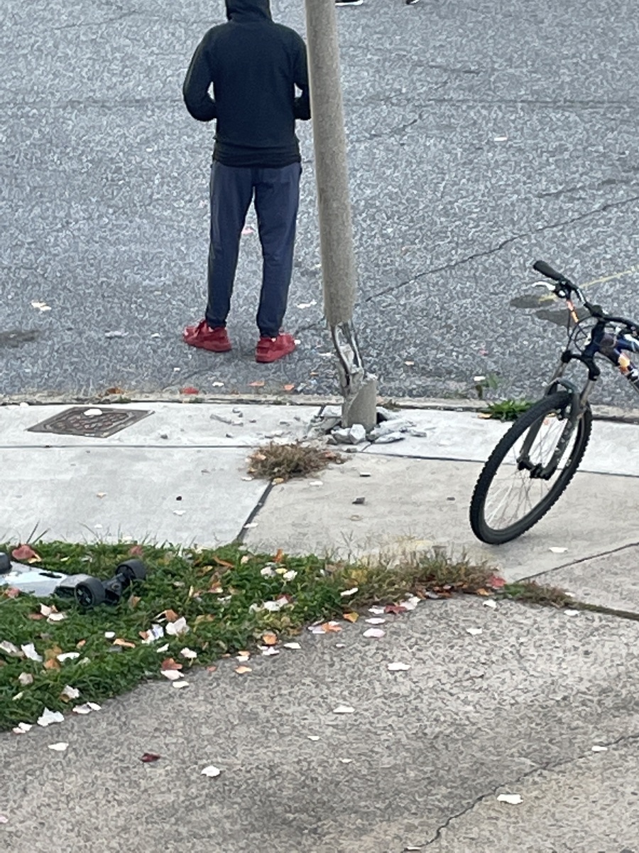 Photographic documentation of the work as submitted to the city's 311 record.