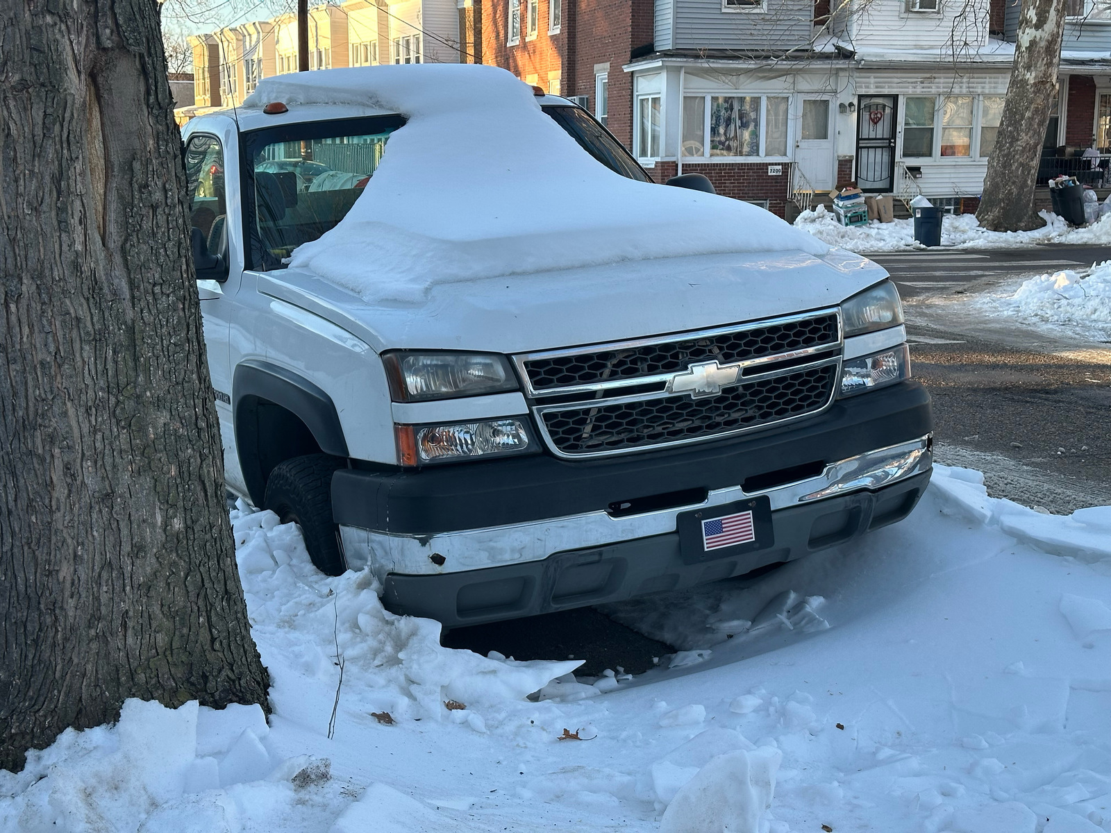 Photographic documentation of the work as submitted to the city's 311 record.