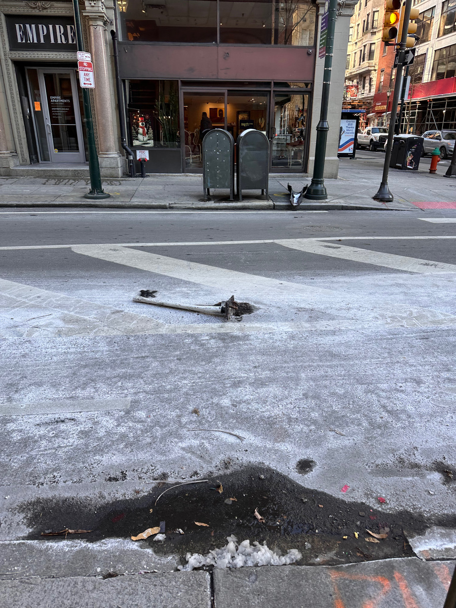Photographic documentation of the work as submitted to the city's 311 record.