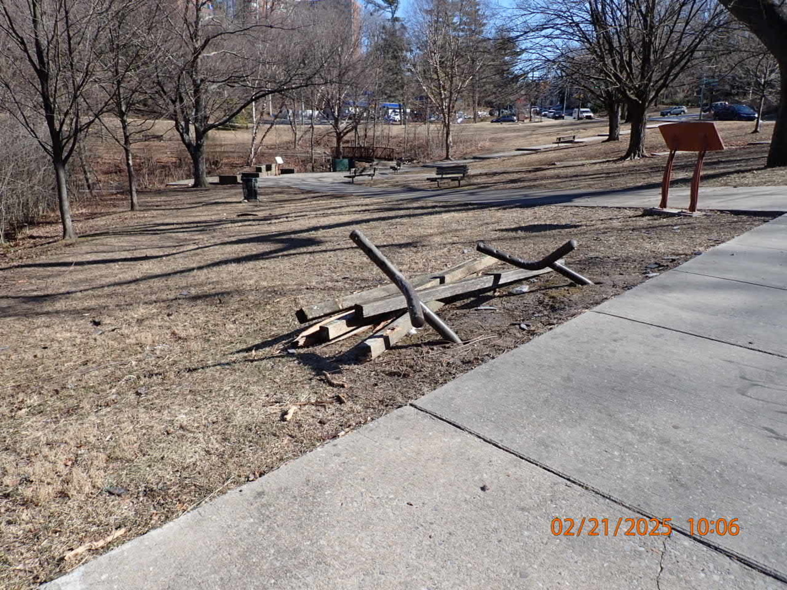 Photographic documentation of the work as submitted to the city's 311 record.