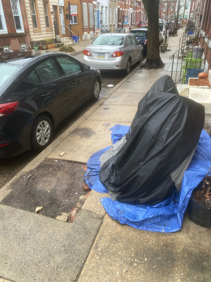Photographic documentation of the work as submitted to the city's 311 record.