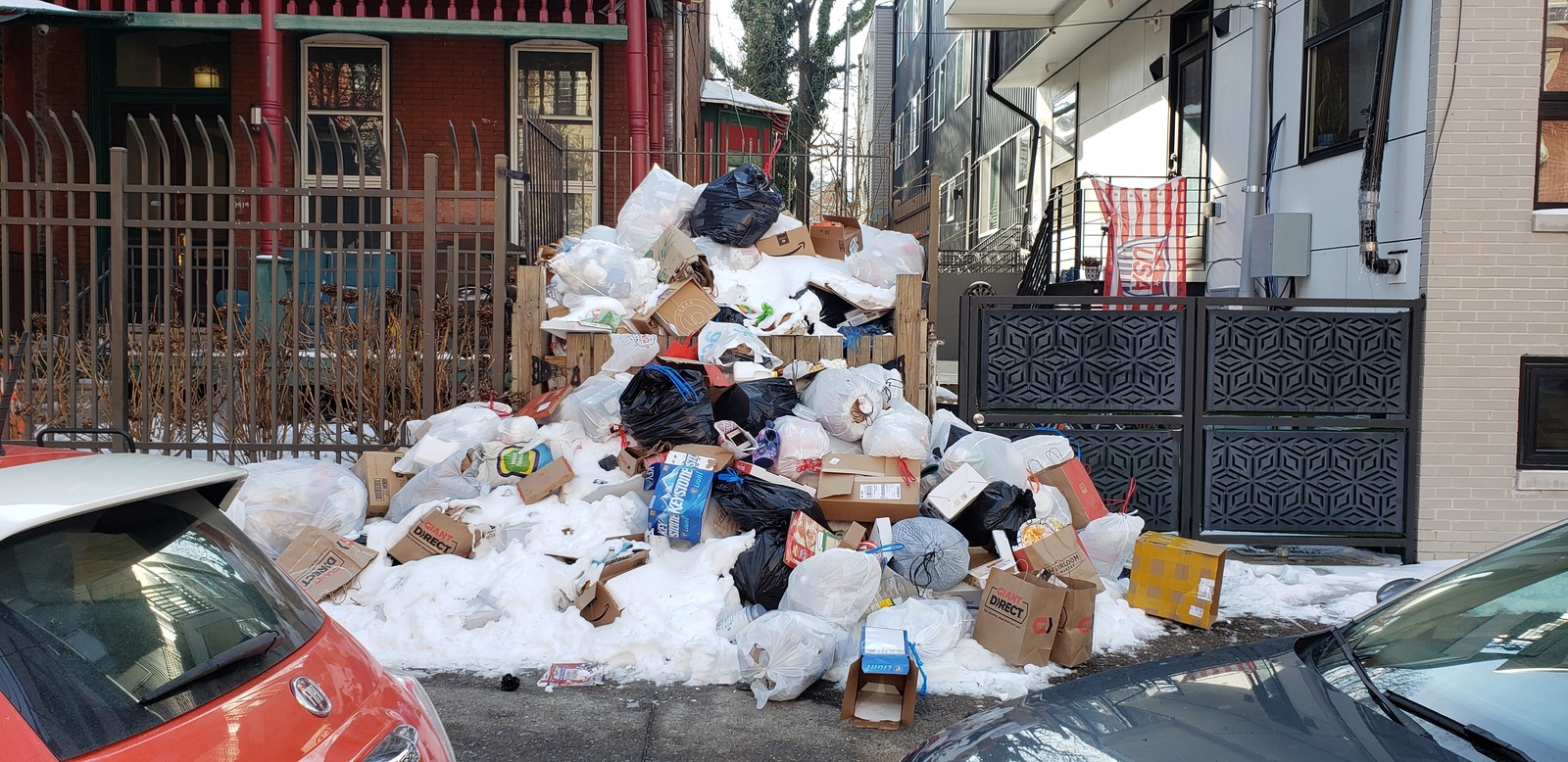 Photographic documentation of the work as submitted to the city's 311 record.