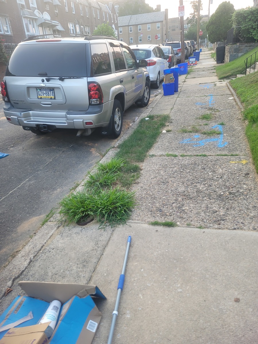 Photographic documentation of the work as submitted to the city's 311 record.