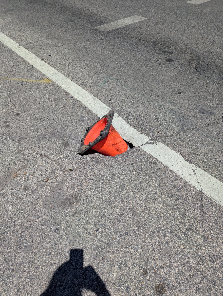 Documentation of Untitled (Street Defect) — Haddington, as submitted to Philadelphia 311.