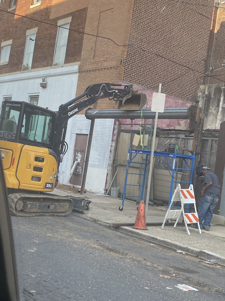 Photographic documentation of the work as submitted to the city's 311 record.