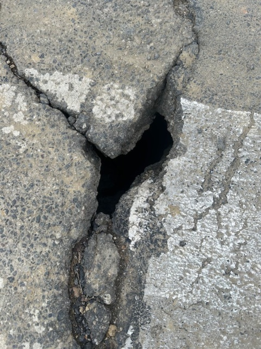 Photographic documentation of the work as submitted to the city's 311 record.