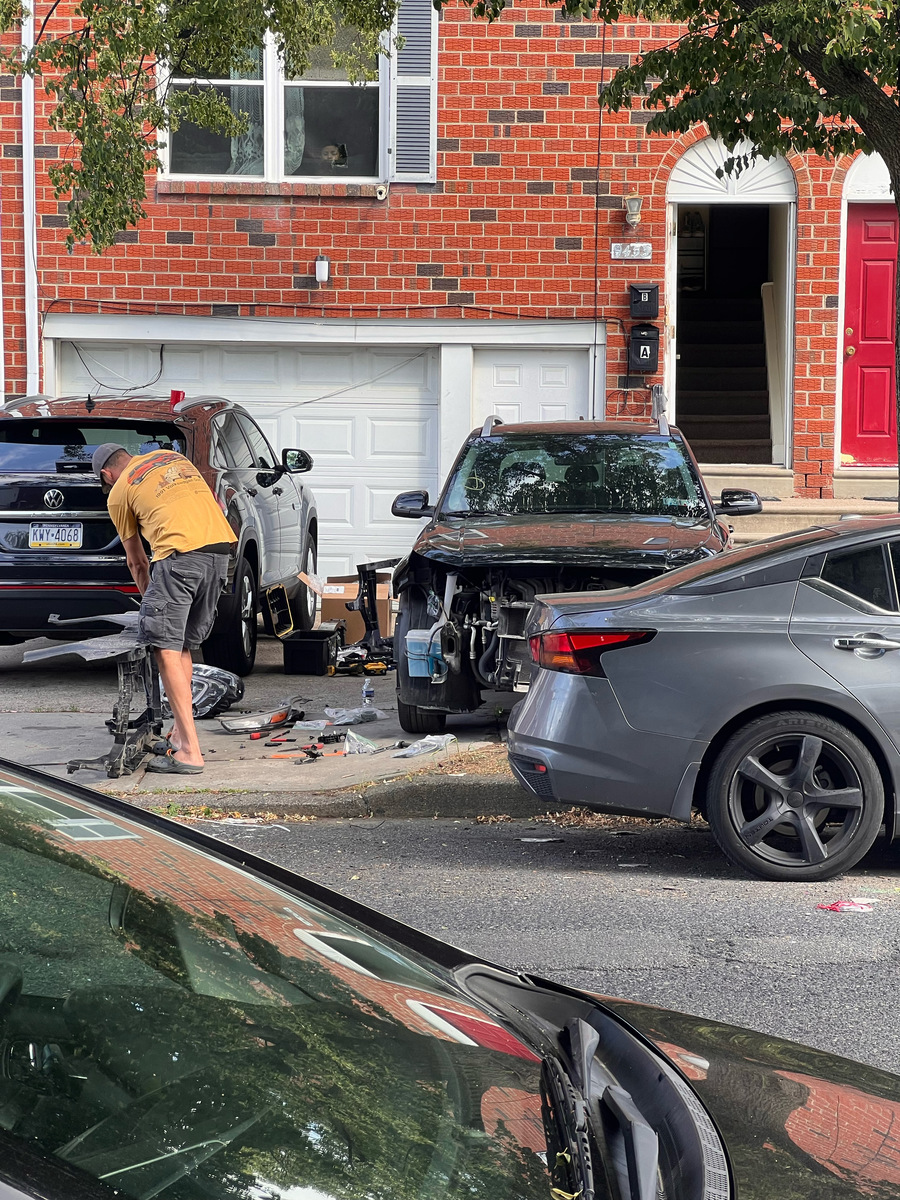 Photographic documentation of the work as submitted to the city's 311 record.