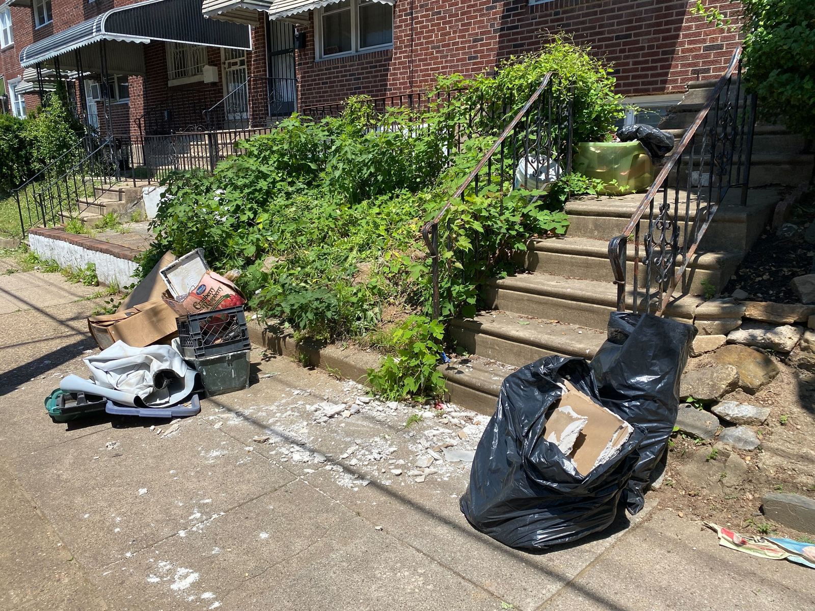 Photographic documentation of the work as submitted to the city's 311 record.