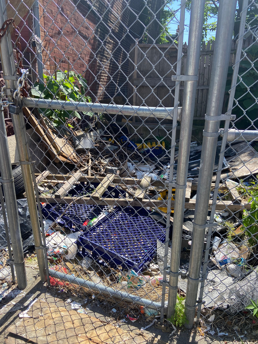 Photographic documentation of the work as submitted to the city's 311 record.