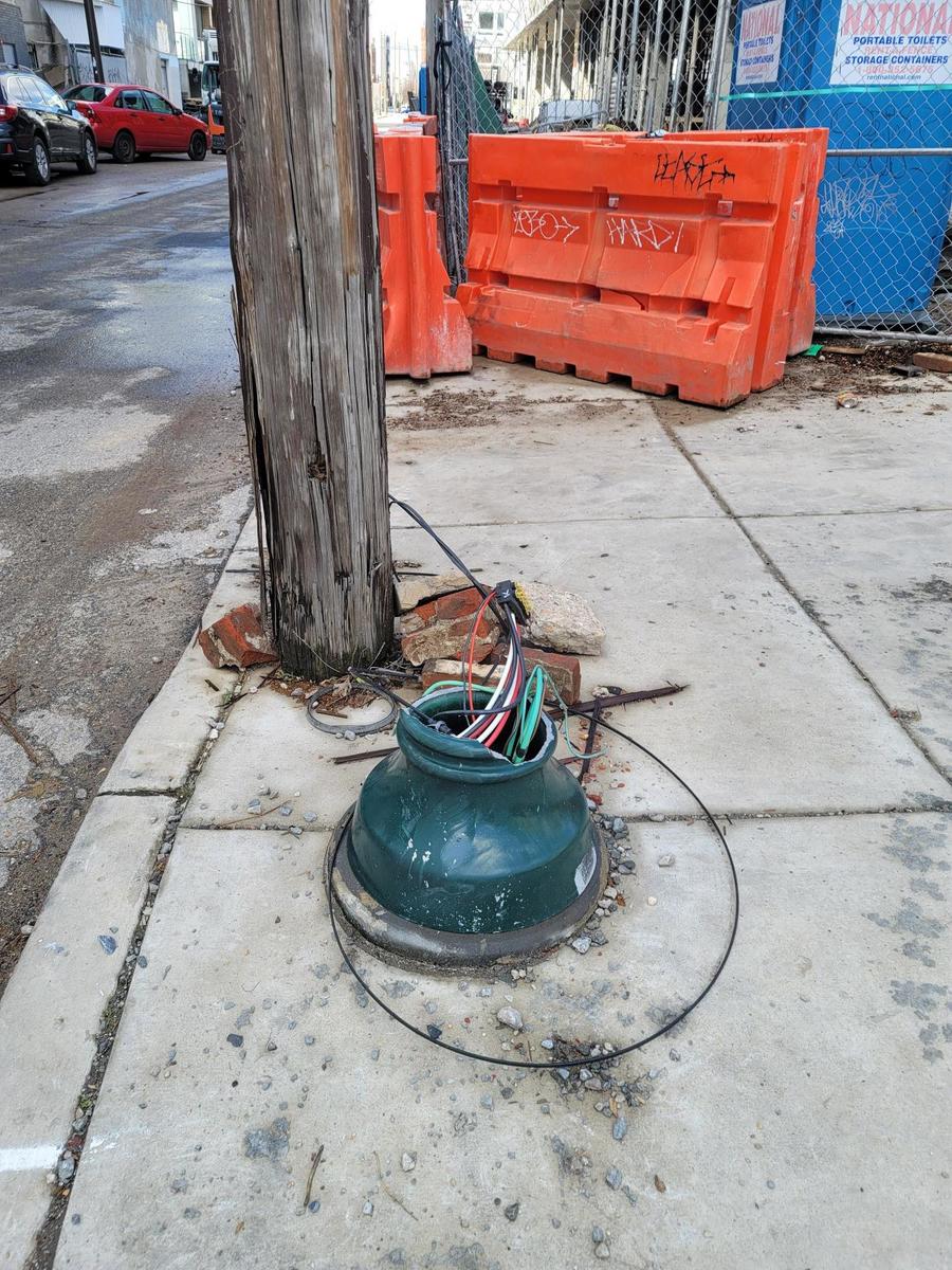 Photographic documentation of the work as submitted to the city's 311 record.