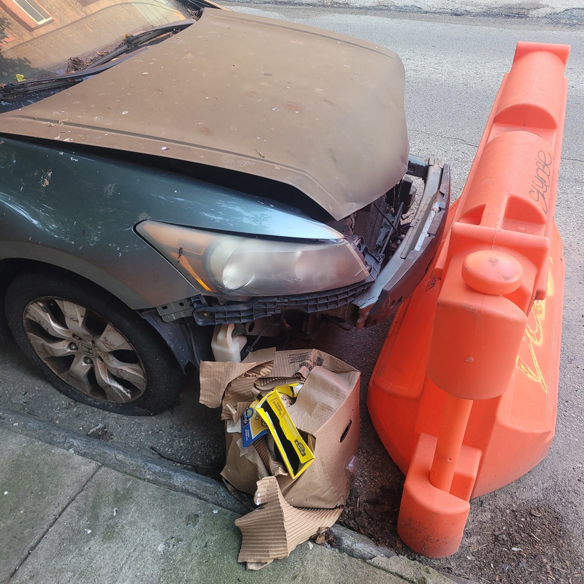 Photographic documentation of the work as submitted to the city's 311 record.
