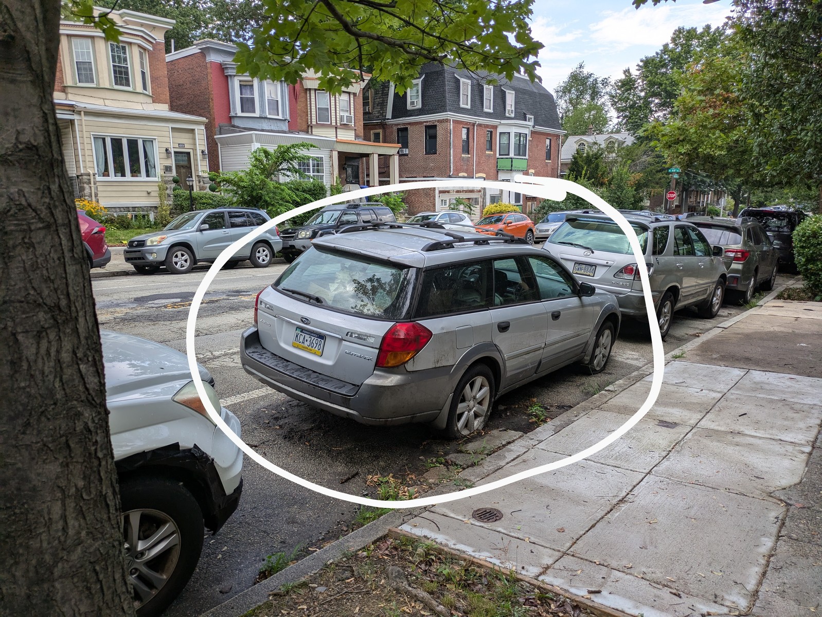 Photographic documentation of the work as submitted to the city's 311 record.