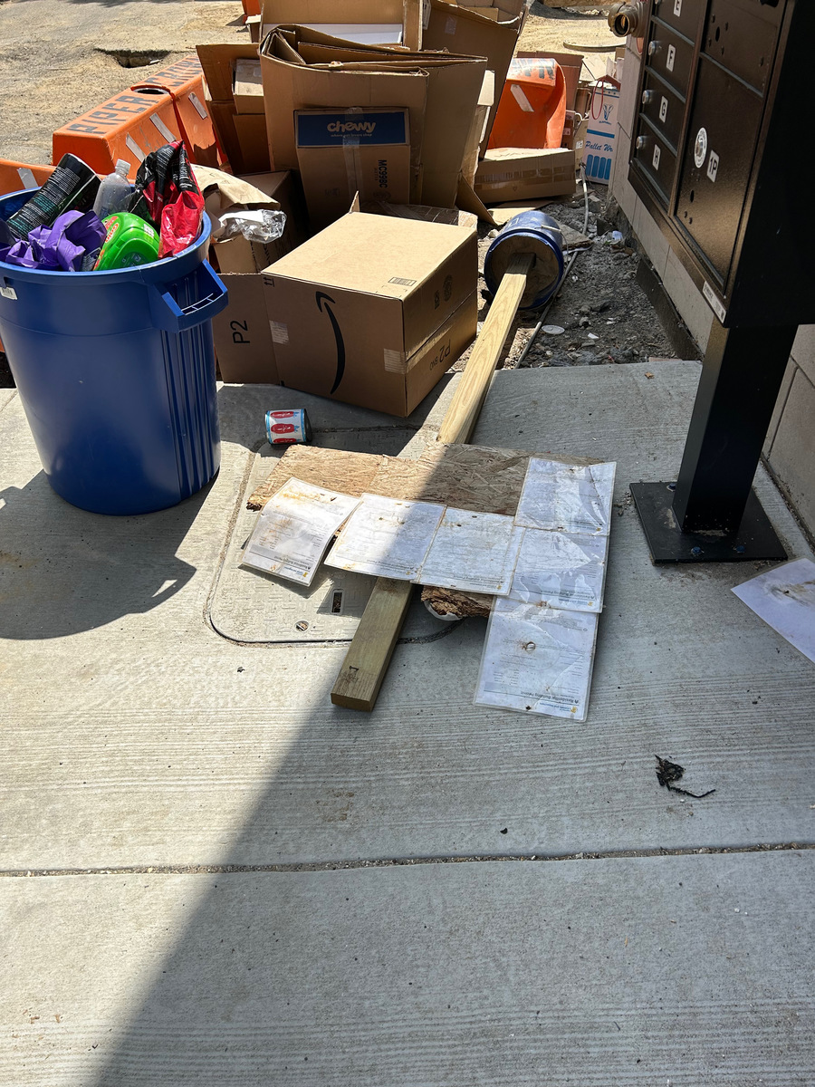 Photographic documentation of the work as submitted to the city's 311 record.