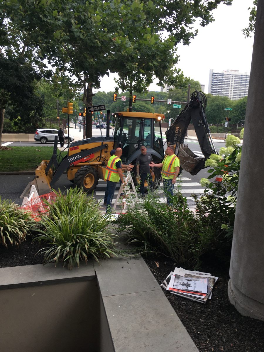 Photographic documentation of the work as submitted to the city's 311 record.