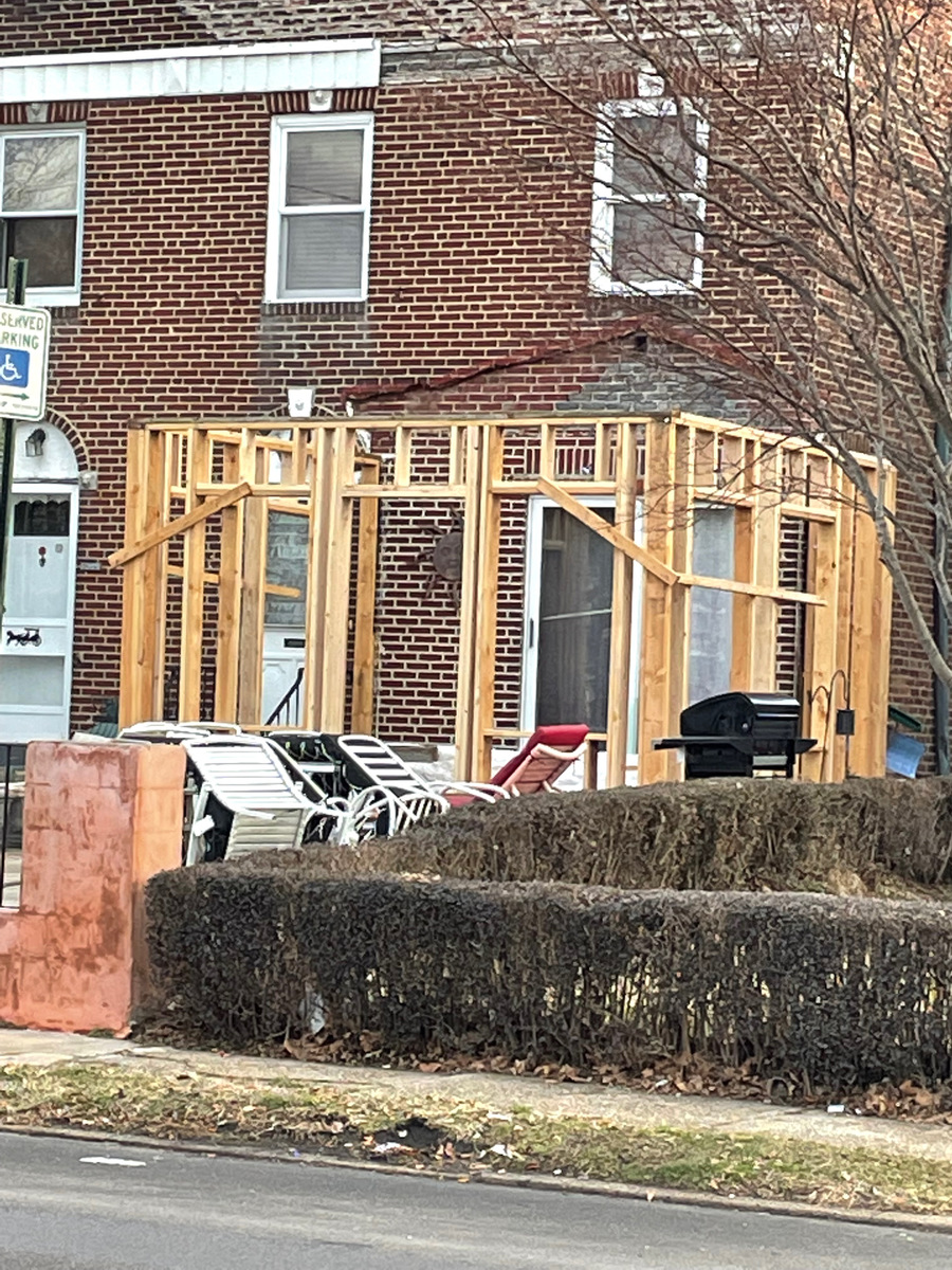 Photographic documentation of the work as submitted to the city's 311 record.