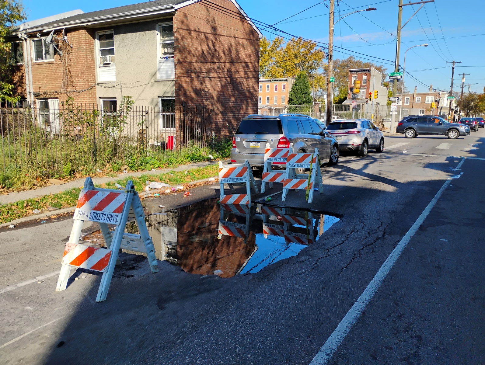 Photographic documentation of the work as submitted to the city's 311 record.