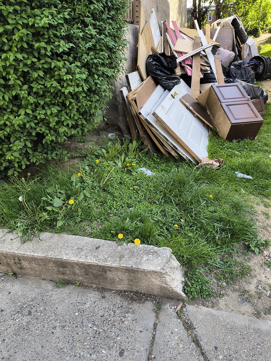 Photographic documentation of the work as submitted to the city's 311 record.