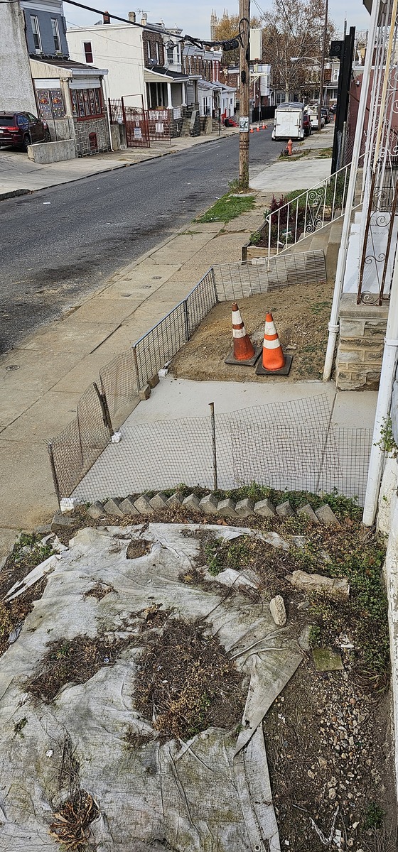Photographic documentation of the work as submitted to the city's 311 record.