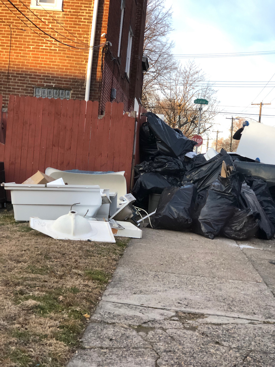 Photographic documentation of the work as submitted to the city's 311 record.