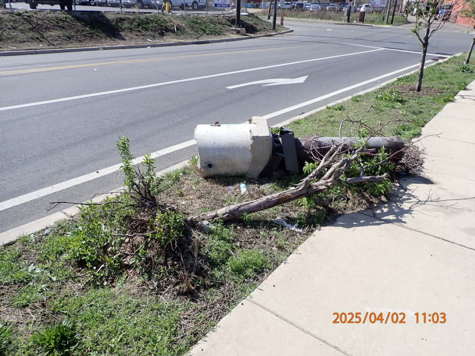 Photographic documentation of the work as submitted to the city's 311 record.