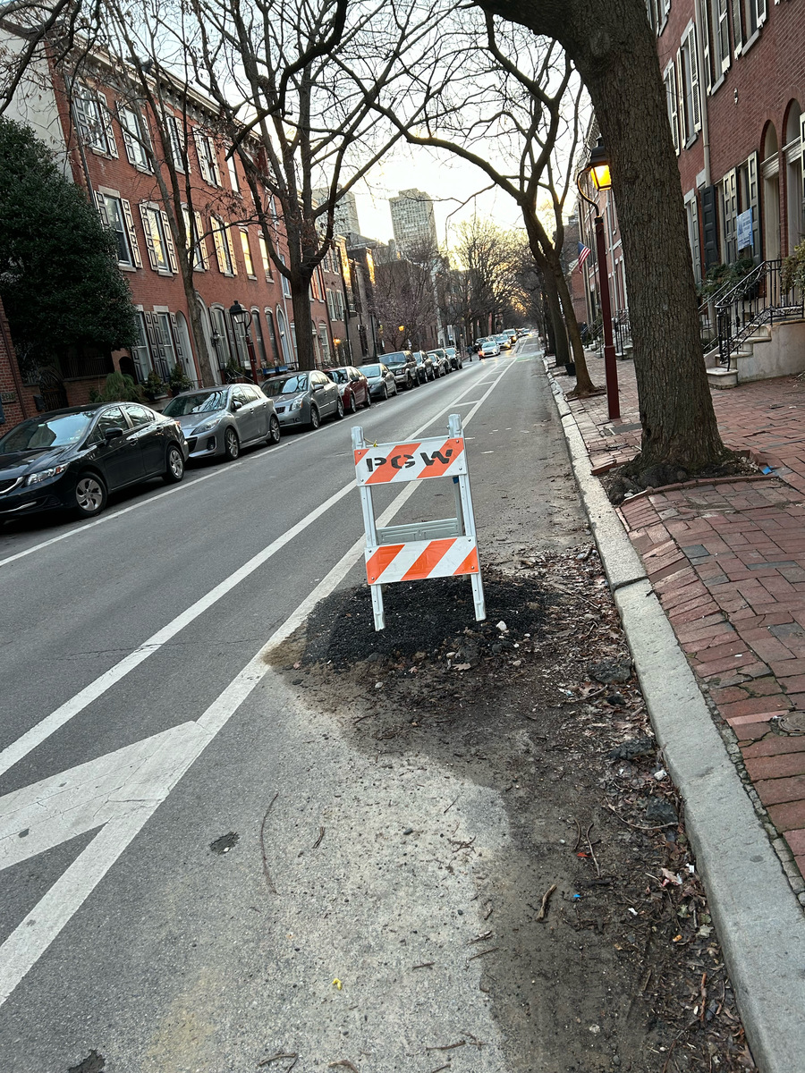 Photographic documentation of the work as submitted to the city's 311 record.