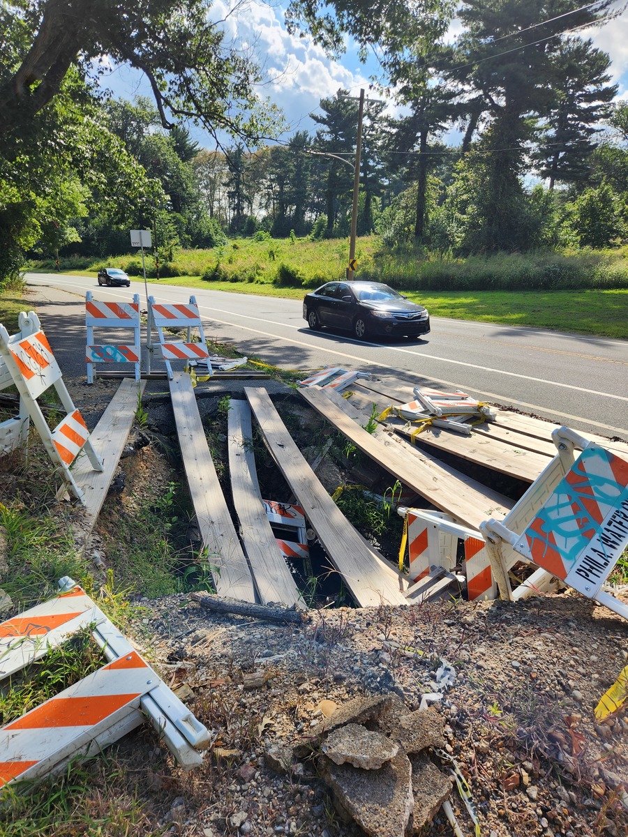 Photographic documentation of the work as submitted to the city's 311 record.