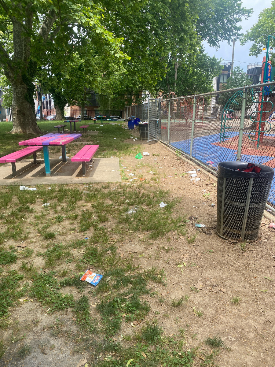 Photographic documentation of the work as submitted to the city's 311 record.