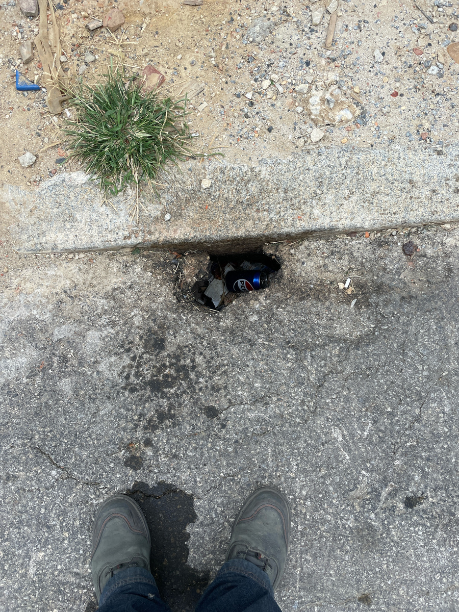 Photographic documentation of the work as submitted to the city's 311 record.