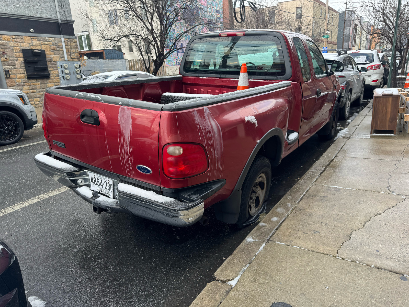 Photographic documentation of the work as submitted to the city's 311 record.