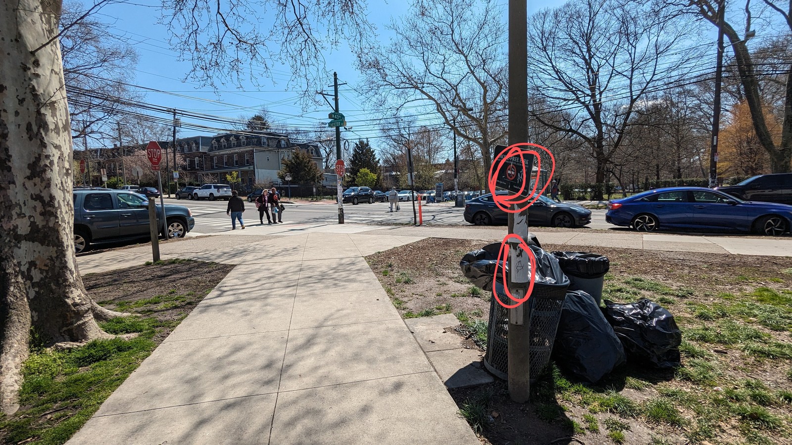 Photographic documentation of the work as submitted to the city's 311 record.